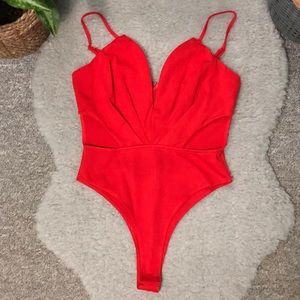 Deep V-Neck Bodysuit